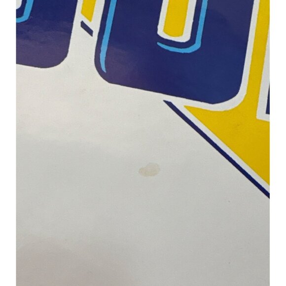 Vintage Blue Sunoco Gasoline Advertising Sign Sticker Round 12 Inch - Picture 3 of 5